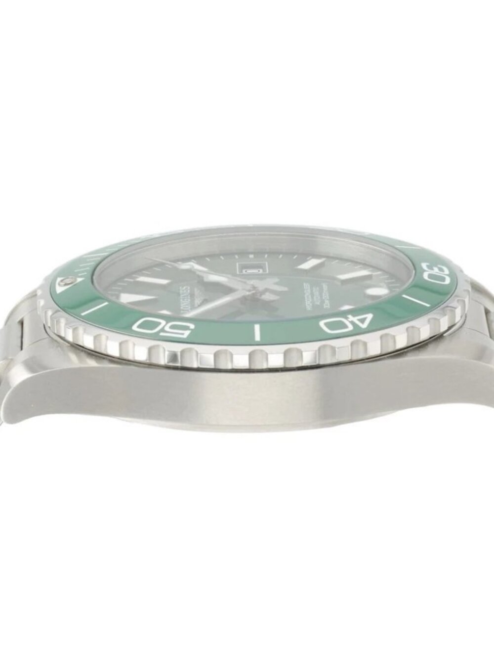 Longines Hydroconquest Green Dial Stainless Steel 42mm Automatic Men’s L3.788.4 - Picture 10 of 11